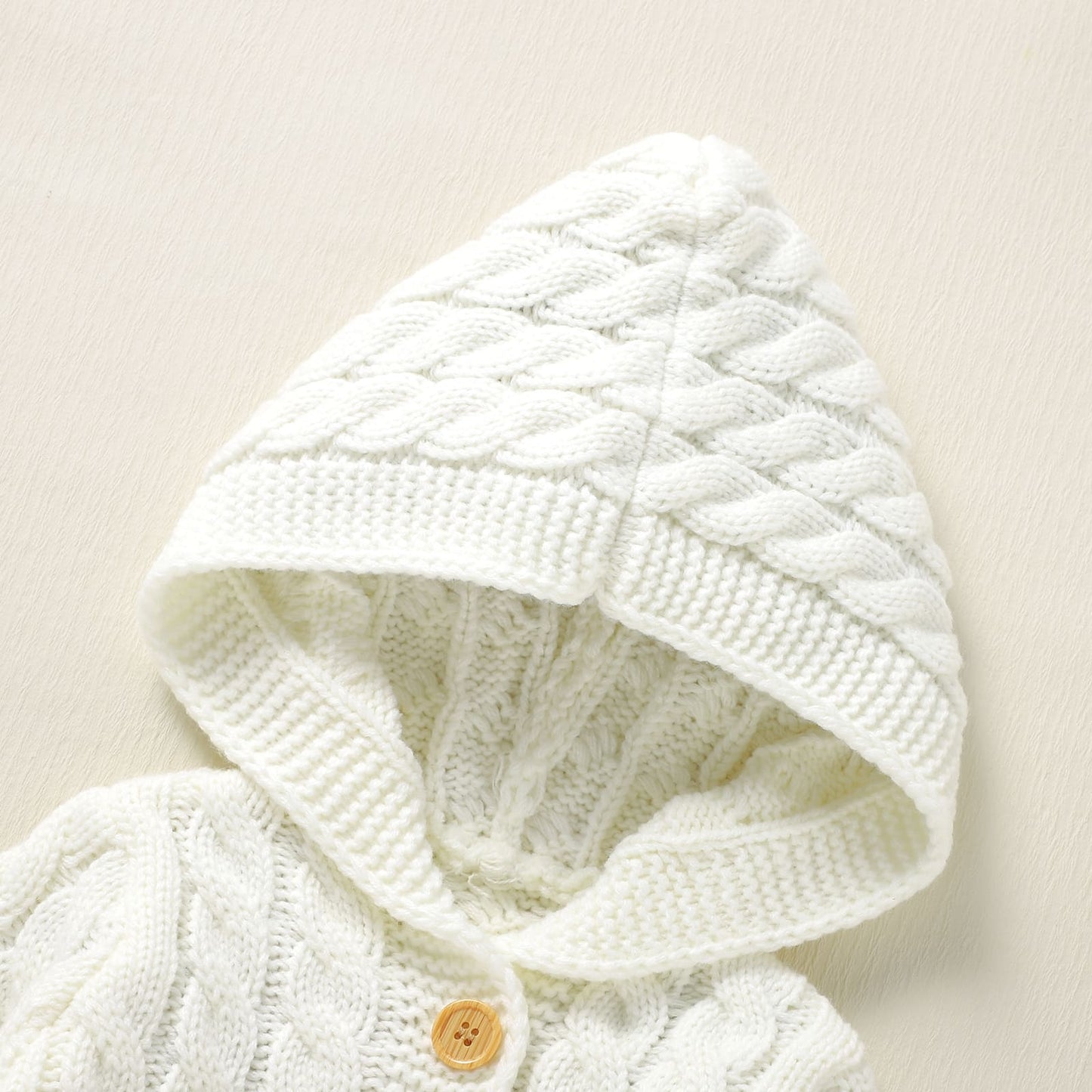 Infant&Toddler Sweater Knit Cardigan with Hoody