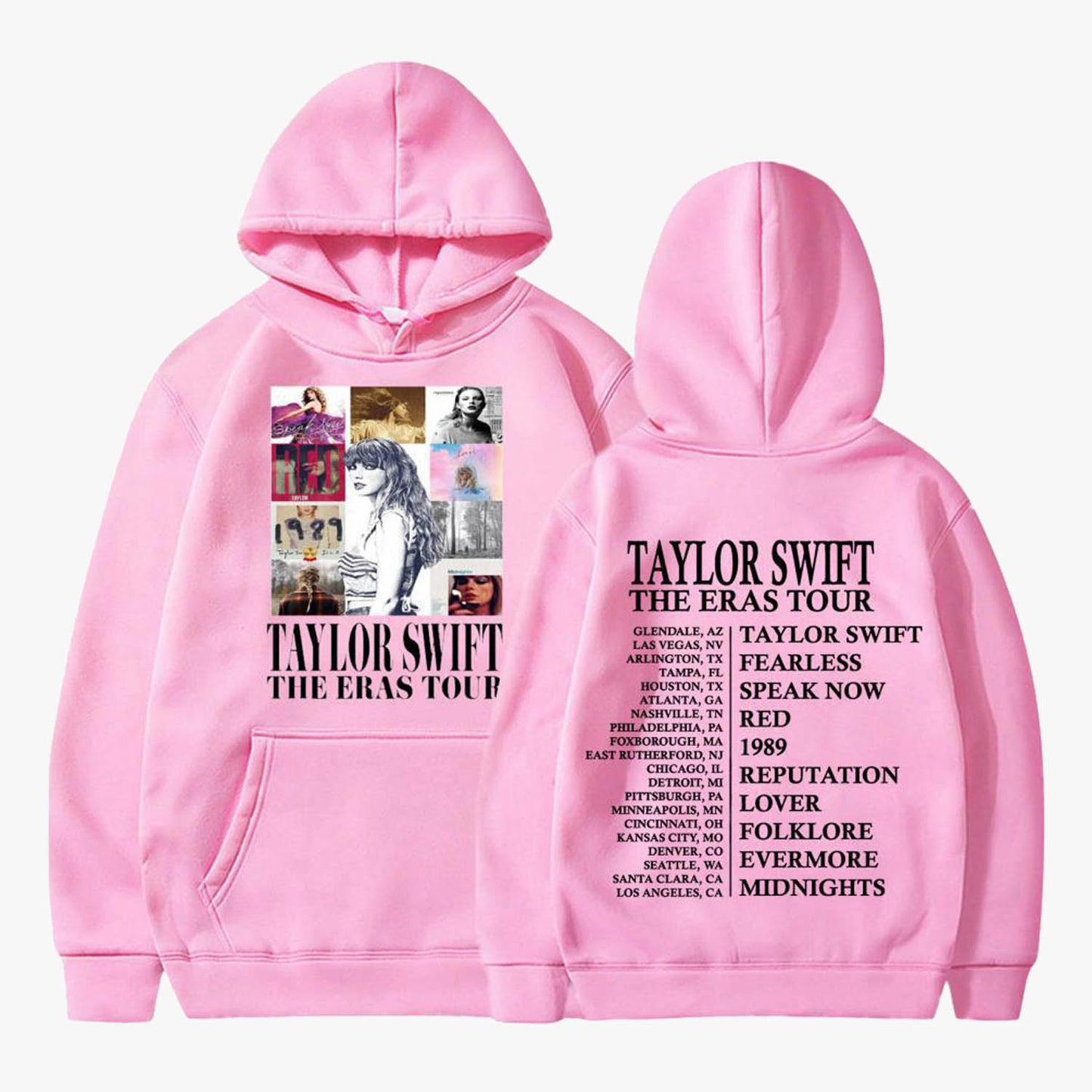 Official Taylor Swift The Eras Tour Hoodie Pullover Hoody Sweatshirt