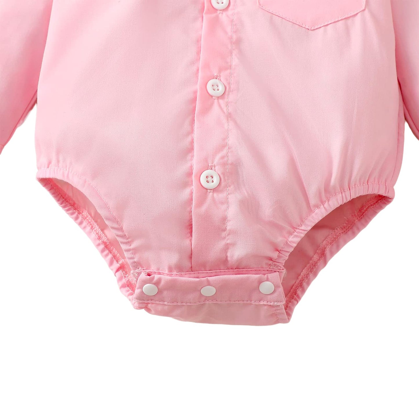 Baby Boy Dress Shirt Bodysuit Long Sleeve