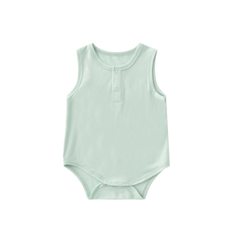 Newborn & Infant Bamboo Bodysuit Sleeveless Onesies