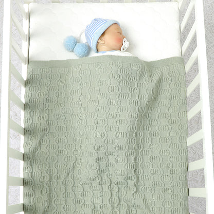 Newborn Baby Knit Blanket Soft and Breathable