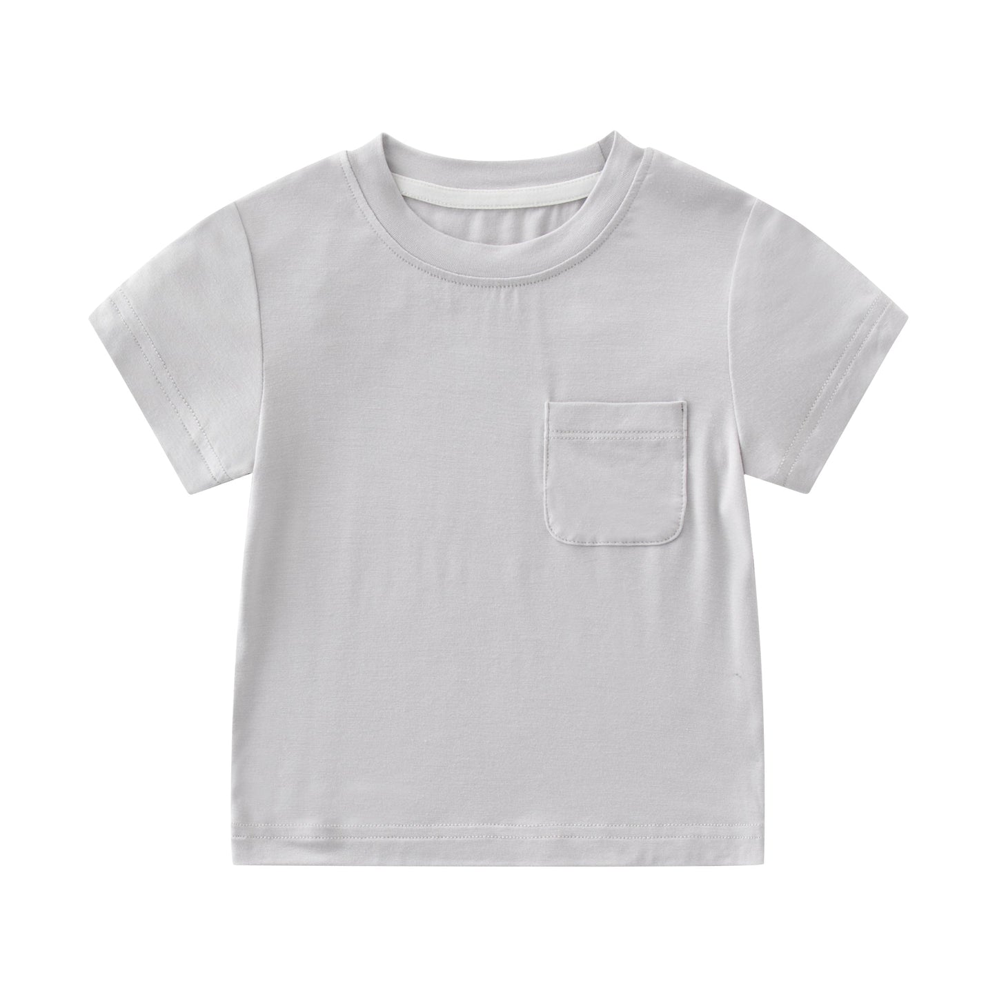 Baby Bamboo Short Sleeve T-Shirts with Pocket