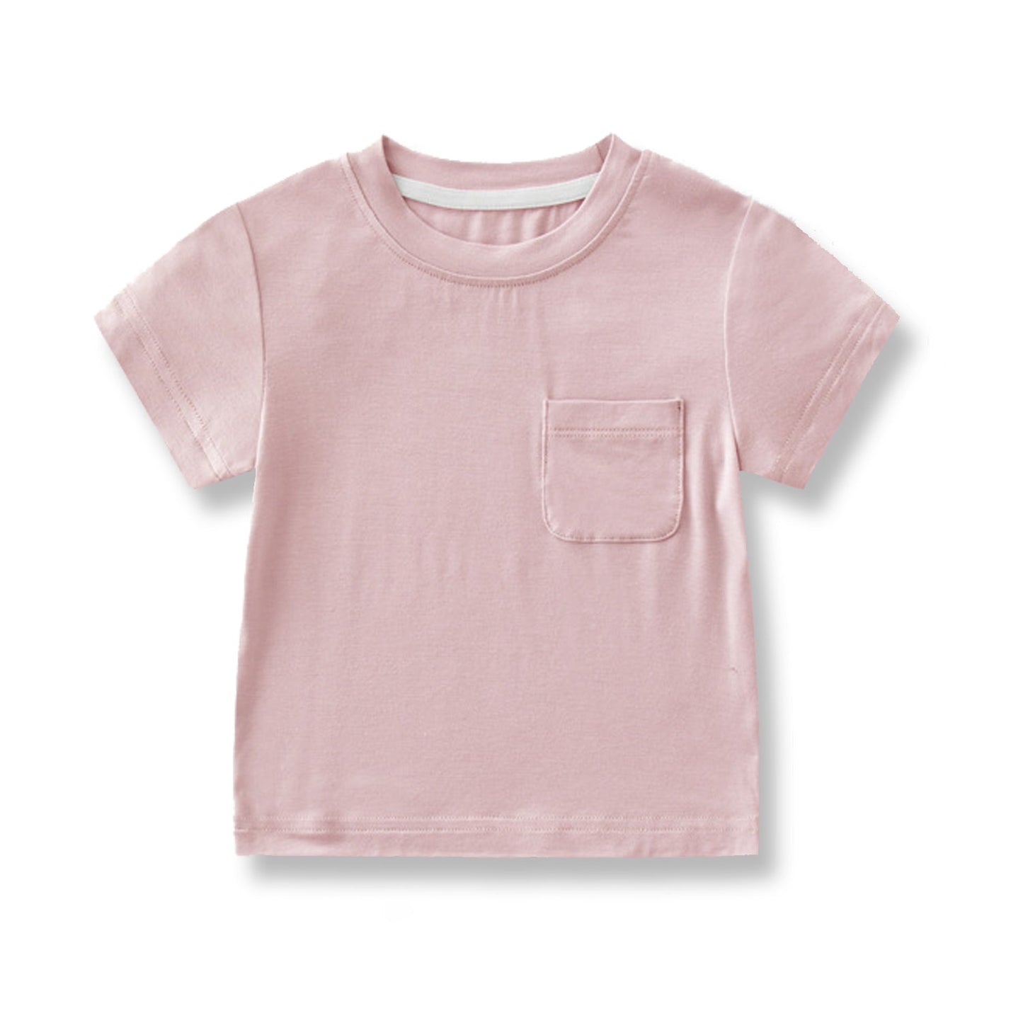 Baby Bamboo Short Sleeve T-Shirts with Pocket