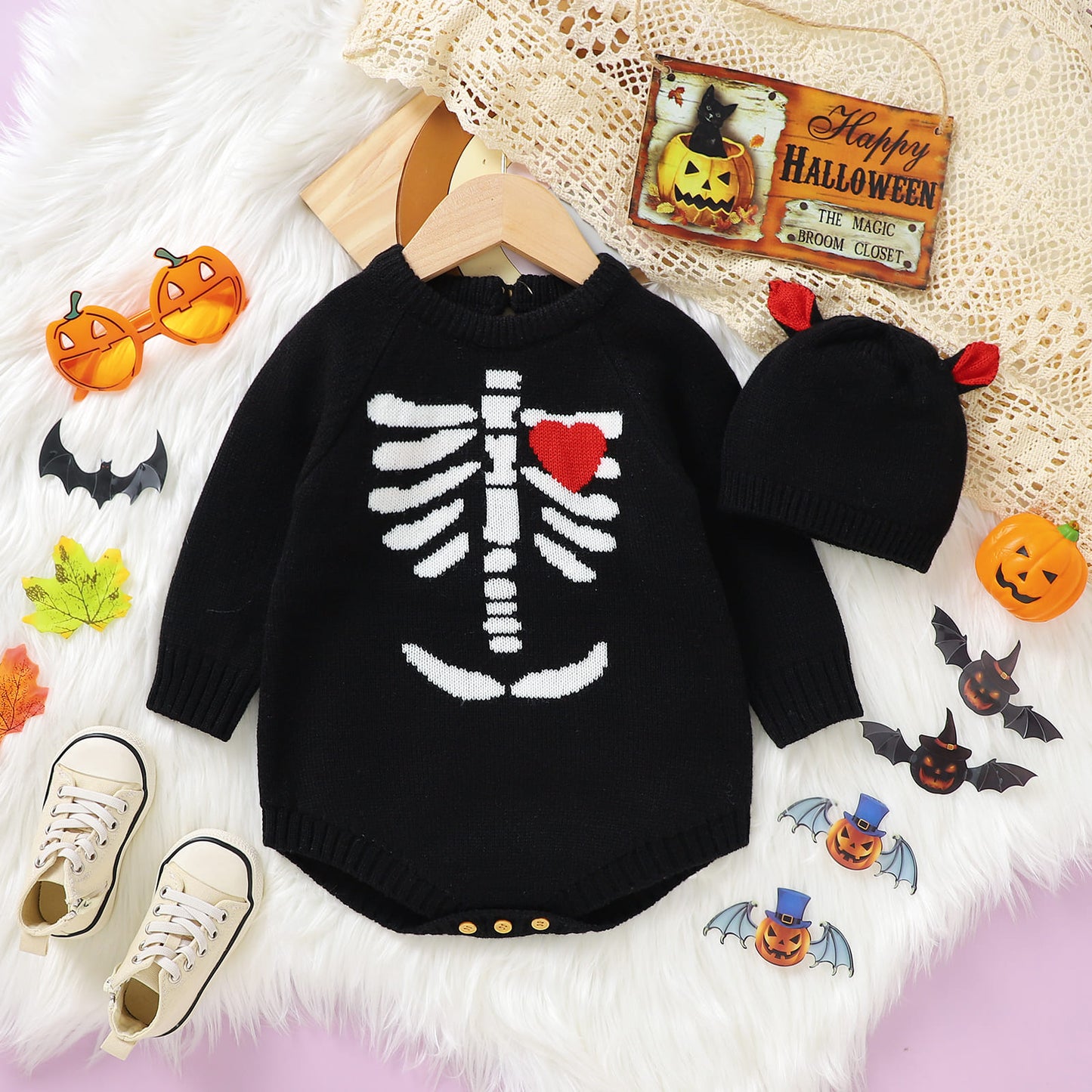 Halloween Baby Sweater Bodysuit