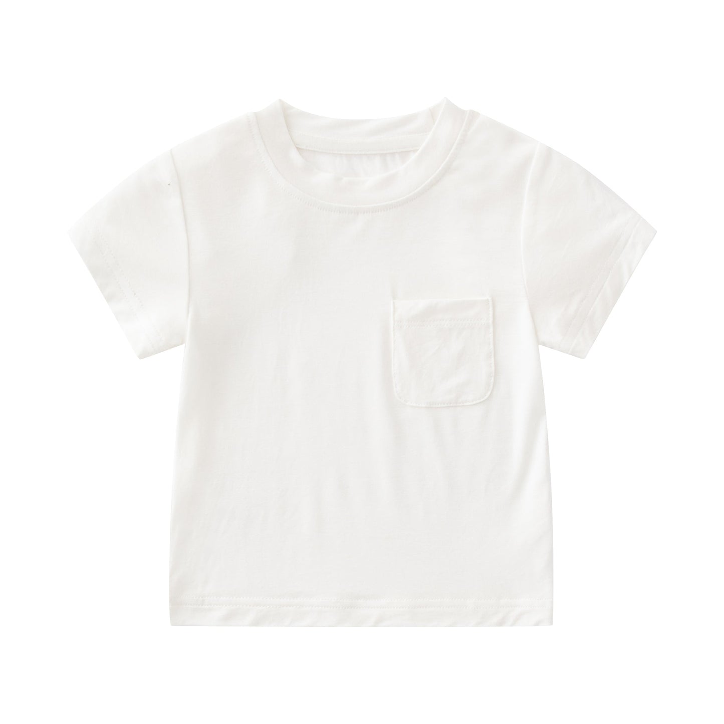 Baby Bamboo Short Sleeve T-Shirts with Pocket