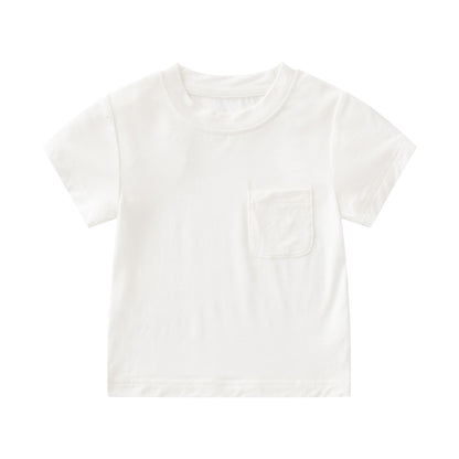 Baby Bamboo Short Sleeve T-Shirts with Pocket