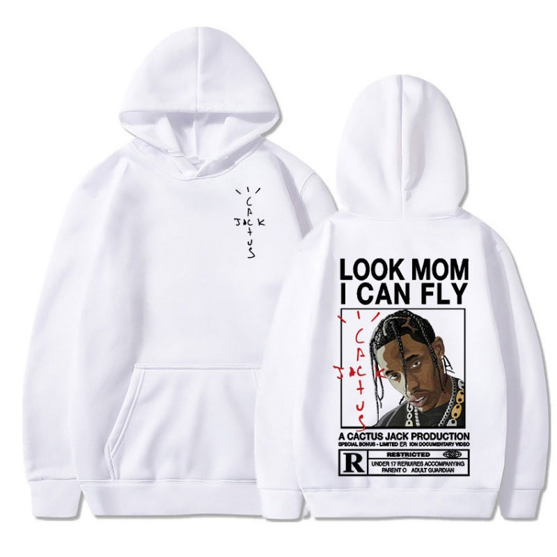 Travis Scott Cactus Jack Look Mom I Can Fly Graphic Hoodie