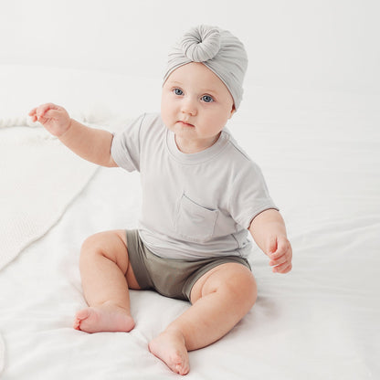 Baby Bamboo Short Sleeve T-Shirts with Pocket