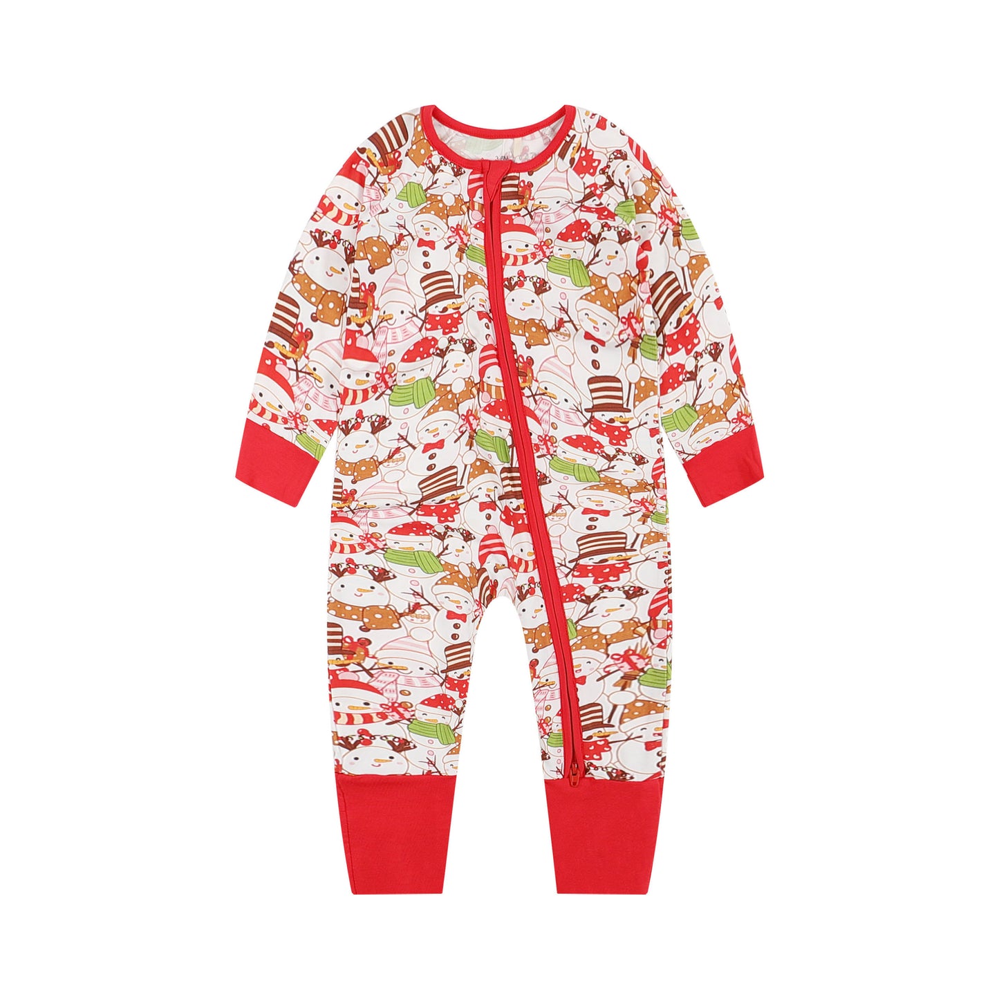 Baby Bamboo Pajamas Infant One-Piece Sleepwear Christmas Baby Romper