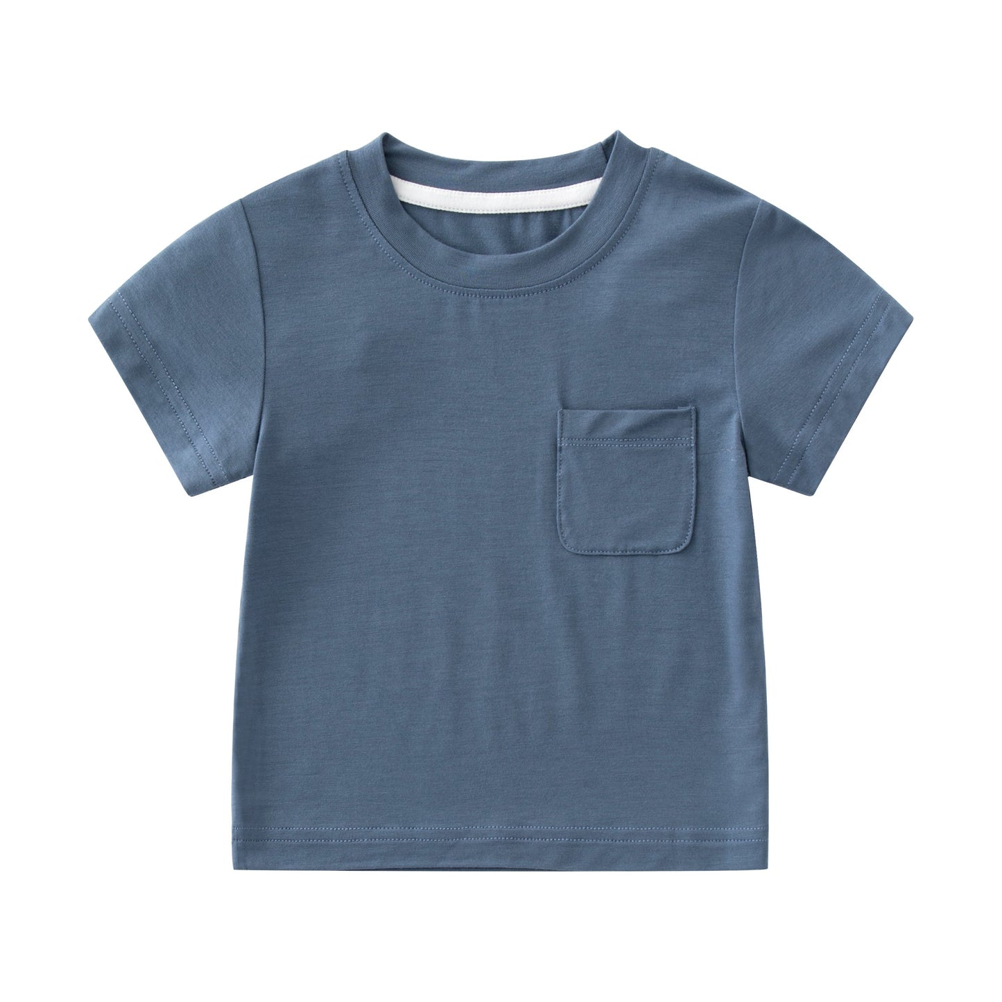 Baby Bamboo Short Sleeve T-Shirts with Pocket